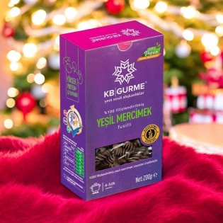 GLUTENSİZ  & VEGAN YEŞİL MERCİMEK MAKARNA FUSİLLİ  - 200 GR