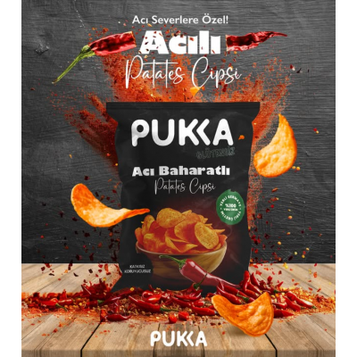 PUKKA ACI BAHARATLI PATATES CİPSİ PUKKA ACI BAHARATLI PATATES CİPSİ