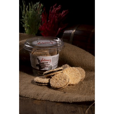 GLUTENSİZ HİNDİSTAN CEVİZLİ - BİTTER ÇİKOLATALI JAPONES - 70 gr