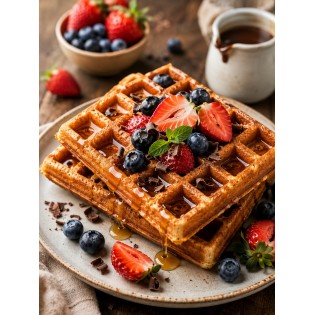 GLUTENSİZ WAFFLE TABANI - 55 GR