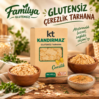 GLUTENSİZ ÇEREZLİK TARHANA - 450 GR GLUTENSİZ ÇEREZLİK TARHANA - 450 GR