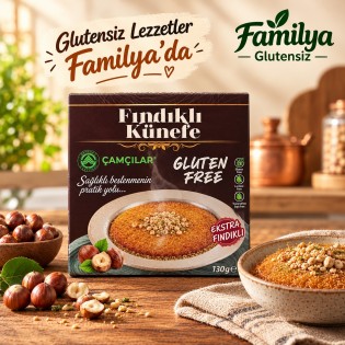 GLUTENSİZ KIZARMIŞ FINDIKLI KADAYIF - 190 GR GLUTENSİZ KIZARMIŞ FINDIKLI KADAYIF - 190 GR